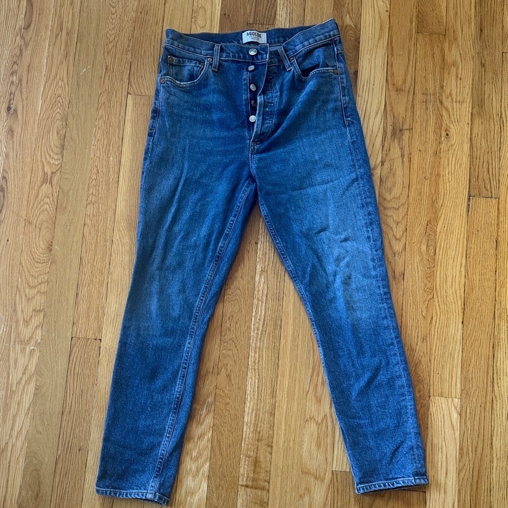Agolde Dark Blue Slim Jeans